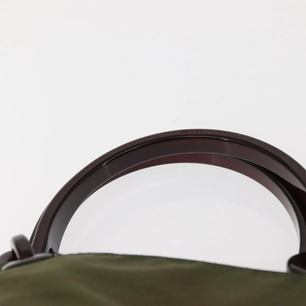PRADA Tote Bag Nylon Khaki Auth bs30124 - Picture 9 of 16